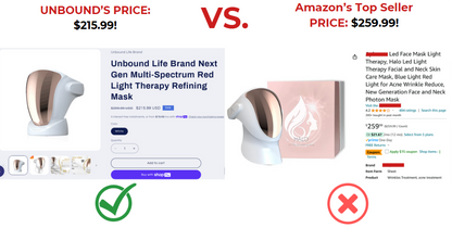 Unbound Life Brand Next Gen Multi-Spectrum Red Light Therapy Refining Mask